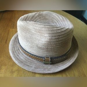 Stetson Earth Brown Suede Trilby Fedora Hat